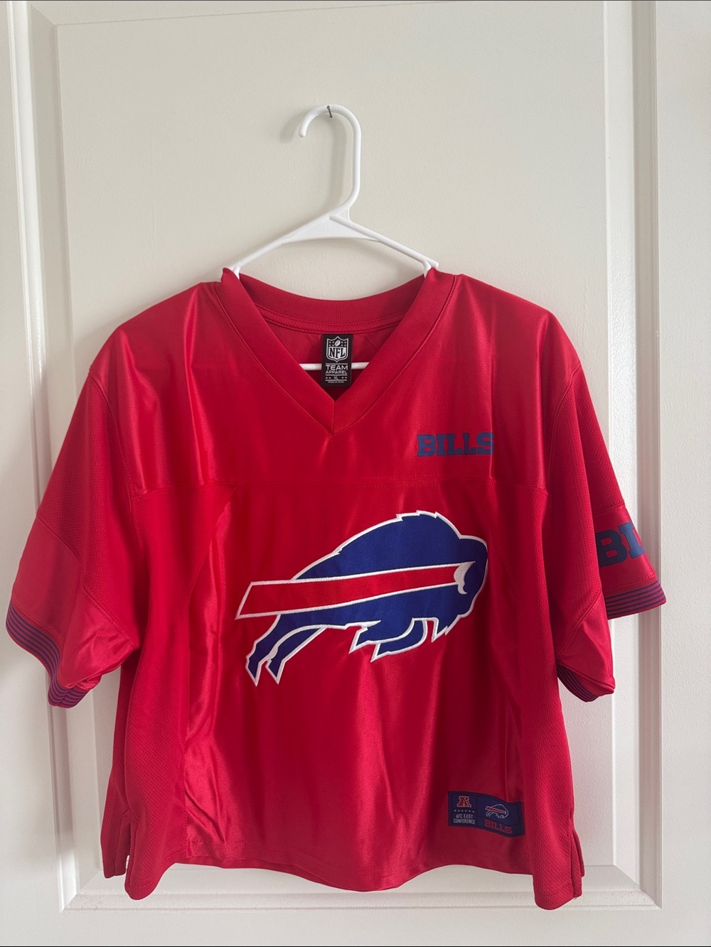 NFL Buffalo Bills Red Jersey with Blue Logo